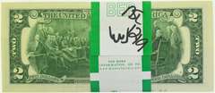 2017-A Series $2 Bills in Sequence (L) $200 Pack of New Gem CU
