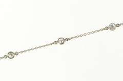 Platinum Tiffany & Co Elsa Peretti Diamond By the Yard Bracelet