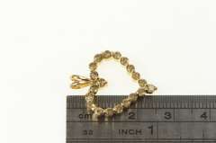 10K Yellow Gold 0.80 Ctw Champagne Diamond Heart Love Pendant