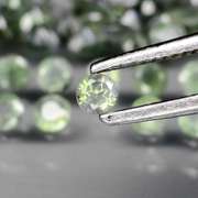 Awesome 1.36ct hunter green Alexandrite set