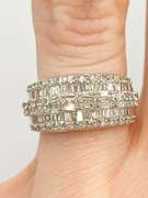 Gorgeous 14kt Solid White Gold & 2.0 Carat Diamond Band Ring