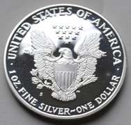 1988 S Proof Eagle With Box and Paper