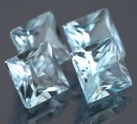 Vivid! 24.25ct 10mm sky blue Topaz set