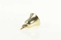 14K Yellow Gold 3D Articulated Wedding Bell Romantic Charm/Pendant
