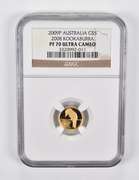 PF70 UCAM 2009-P Australia $5 Gold 2008 Kookaburra NGC