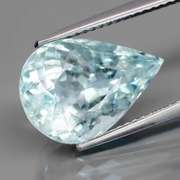 Ice blue! Unheated! 6.16ct Aquamarine pear