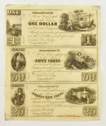 Williamsport, MD/Georgetown, DC John H. King $1-50¢-25¢ 184_ Uncut