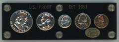 Superb Gem 5-pc 1953 US Proof Set in custom holder