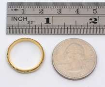 Stackable 14k Band with Design