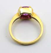 Charming Pink Sapphire & Diamond Ring in 14K WG