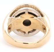 Fabulous 1.00ctw Pave Diamond Abstract Low Dome Ring in 18K