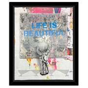 Street Connoisseur - Life is Beautiful (Blue) by Mr Brainwash Original