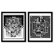 Croises (Diptych) Print by Vasarely (1908-1997)