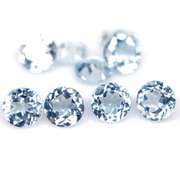 9 piece 13.89ct glittering sky blue Topaz set