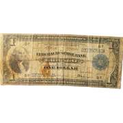 $1 National Currency Note Series 1914 Chicago