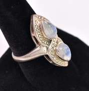 Moonstones set in Sterling Silver Ring