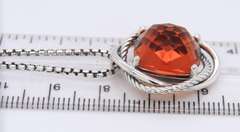 David Yurman Infinity Citrine Pendant on Chain