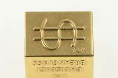 14K Yellow Gold 3D Mad Money $1 Bill Cash Emergency Charm/Pendant
