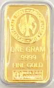 one gram gold bar