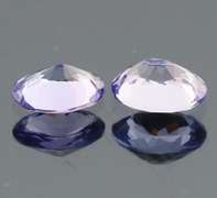 Glittering 1.97ct pair of indigo Tanzanite