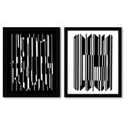 Lineaires (Diptych) Print by Vasarely (1908-1997)