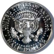 Sharp 1964 Accented Hair Kennedy Half Dollar.