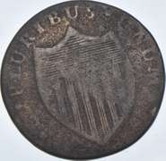1786 New Jersey Pre-Federal 1 Cent - Straight Plow Beam