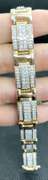 NEW UNUSUAL MENS 10KT GOLD DIAMOND BRACELET