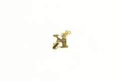 10K Yellow Gold K Kappa Greek Letter Fraternity Lapel Pin/Brooch