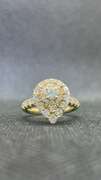 STUNNING MARQUISE SHAPE DIAMOND ENGAGEMENT RING IN 14K YELLOW GOLD- 2.0+ CARATS!