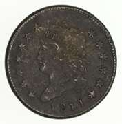 1811 Classic Head Large Cent - Circulated