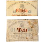 10 Cent 1862 &15 Cent 1863 Bank Of South Carolina Notes