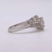 Beautiful 14kt Solid White Gold Diamond Ring
