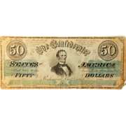 $50 CSA Watermarked Dec 1 1862 Note