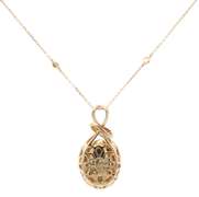 New 12.57ct Ethiopian Opal and 0.46ctw Diamond Frame Pendant Necklace in 14K