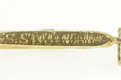 14K Yellow Gold SS Statendam Vintage Cruise Liner Charm/Pendant