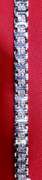 MENS 14K WHITE GOLD BRACELET WITH 4.50 CARATS DIAMONDS