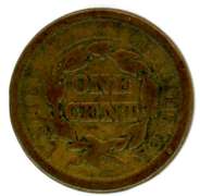 1853 Braided Hair Large Cent