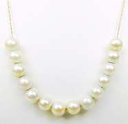 Vintage 14K Add-a-Bead Pearl Necklace