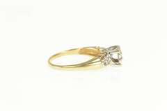 14K Yellow Gold Three Stone Diamond Promise Engagement Ring