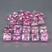 Rare heated only 3.12ct lavender and pink Sapphire set
