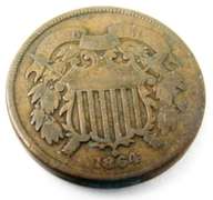 1864 U.S. 2 Cent Coin