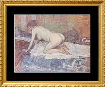 Toulouse Lautrec, Crouching Nude