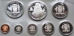 Sharp Proof 8 Coin 1974 Jamaica Proof Set
