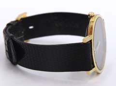 Movado Museum Quartz Watch with Black Leather Strap