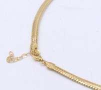 Handsome 18kt Yellow Gold Woven Flex Chain Necklace