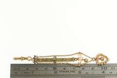 Victorian Ornate Heart Design Chain Watch Fob