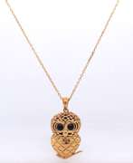 925 Sterling Silver Owl Pendant on Chain