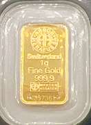 one gram gold bar