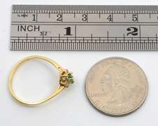 Cute Little Emerald & Dia. Ring